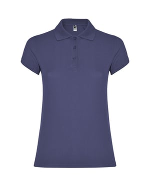 Roly Dames/Dames Ster Poloshirt (Denim Blauw)