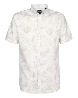 Petrol Industries - Heren All-over print overhemd Scout - Wit
