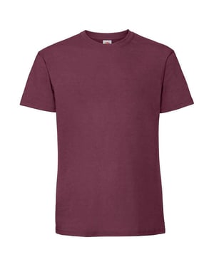 Fruit of the Loom Heren Iconic 195 Premium Ringspun Katoen T-Shirt (Bourgondië)