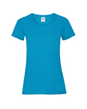 Fruit of the Loom Dames/Dames Valueweight T-Shirt (Azuurblauw)
