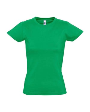 SOLS Dames/Dames Imperial T-shirt (Kelly Groen)