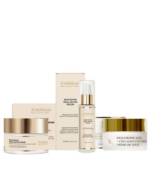 Huidherstel Slakkenmucine Crème 50ml + Huidherstel Slakkenmucine Serum 60ml + Hyaluronzuur + Collageen Pro Age Oogcrème 30ml