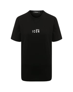Dsquared2 Icon Small Chest Logo Zwart T-shirt