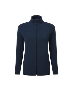 Signature Microfleece Tagless Fleecejack met rits voor dames/dames (Marine)