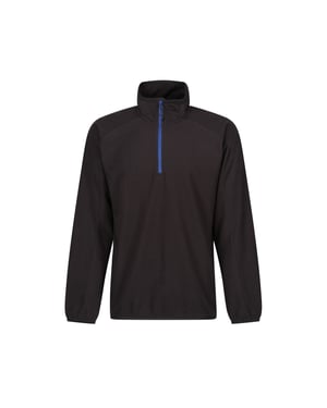 Regatta Heren Navigate Half Zip Fleece (Zwart/Nieuw Royal)