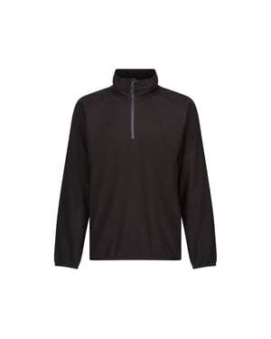Regatta Heren Navigate Half Zip Fleece (Zwart/Seal Grijs)