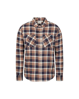 Mountain Warehouse Heren Maine Flanellen Overhemd met Lange Mouwen (Tan)