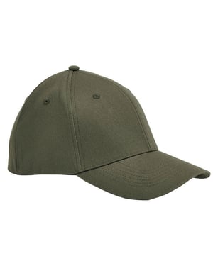 Beechfield EarthAware Organic Cotton Stretch Baseball Cap (Olijfgroen)