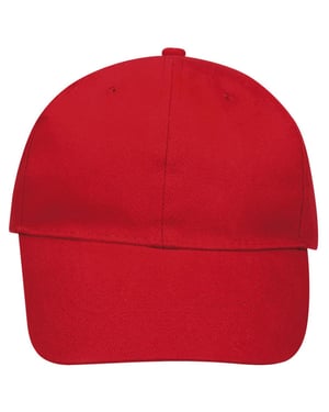 SOLS Buffalo 6 panel baseballpet (Rood)