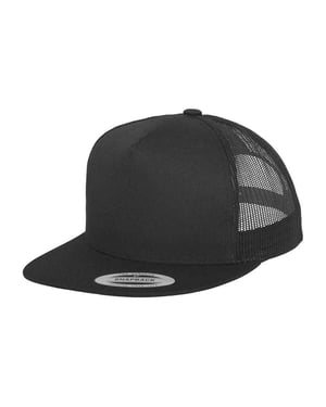 Flexfit Klassieke trucker pet (Zwart)