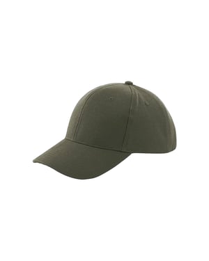Beechfield Unisex Pro-Style Heavy Brushed Cotton Baseball Cap voor volwassenen (Olijf)