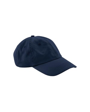 Beechfield Baseballpet met Paneel van Biologisch Katoen (Marineblauw)