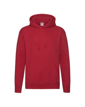 Fruit of the Loom Heren Premium Hoodie (Rood)