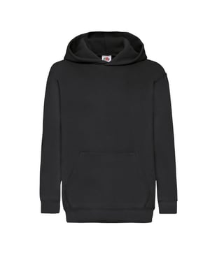 Fruit of the Loom Kinder/Kids Klassieke Hoodie (Zwart)