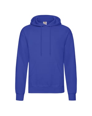 Fruit of the Loom Klassieke herenhoodie (Koningsblauw)