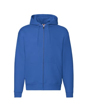 Fruit of the Loom Heren Premium Full Zip Hoodie (Koningsblauw)