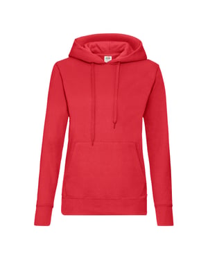 Fruit of the Loom Dames/Dames Klassieke Hoodie (Rood)