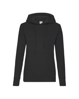 Fruit of the Loom Dames/Dames Klassieke Hoodie (Zwart)