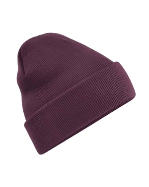 Beechfield Volwassenen van Unisex Originele geboeide Beanie (Pruim)