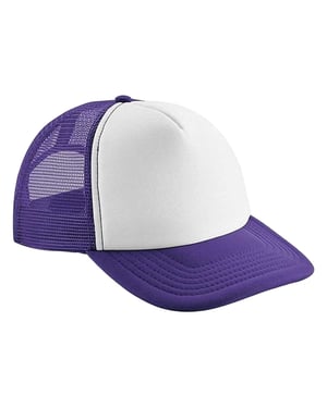 Beechfield Vintage Snapback Trucker Cap (Paars)