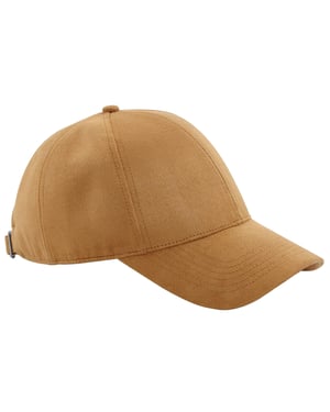Beechfield Faux Suede 6 panelen pet voor volwassenen (Caramel)