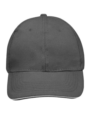 SOLS Buffalo 6 panel baseballpet (Donkergrijs massief)