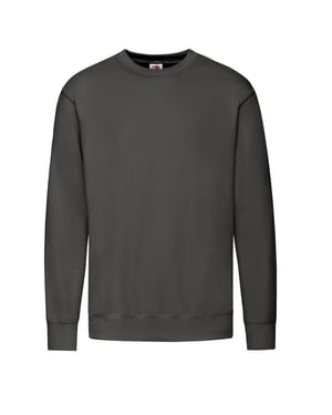 Fruit of the Loom Heren Lichtgewicht Set-In Sweatshirt (Licht Grafiet)