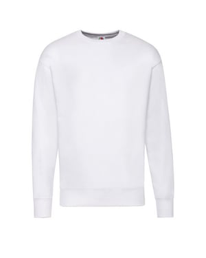 Fruit of the Loom Heren Lichtgewicht Set-In Sweatshirt (Wit)