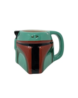 Star Wars Gebeeldhouwde Boba Fett-mok (Groen/rood)