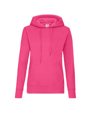 Fruit of the Loom Dames/Dames Klassieke Hoodie (Fuchsia)