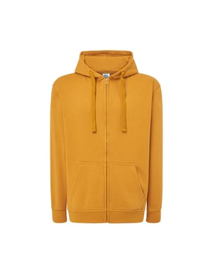 JHK Unisex effen capuchon met rits voor volwassenen (Mosterd)