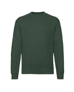 Fruit of the Loom Heren Klassiek Ingelegd Sweatshirt (Fles groen)