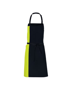 Link Kitchen Wear Unisex Duo Schort voor volwassenen (Zwart/Kalk)