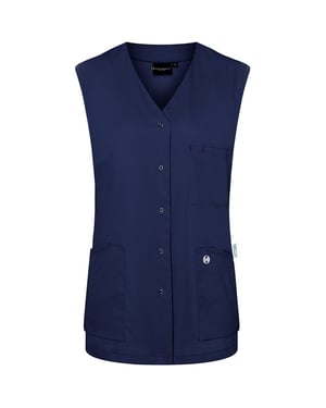 Karlowsky Dames/Dames Essential mouwloze werktuniek (Marine)