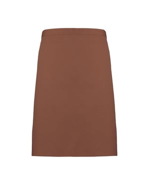 Premier Unisex Volwassenencollectie Halflang Taille Schort (Mokka)