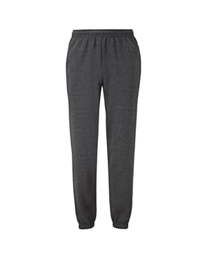 Fruit of the Loom Klassieke uniseks joggingbroek met elastische manchetten (Donkere Heide Grijs)