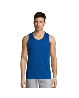 SOLS Heren Sportieve Tank Top (Koningsblauw)