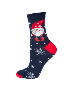 Floso Dames/Dames Kerstman Kerst Sokken (Marine)