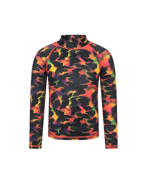 Mountain Warehouse Kinder/Kids Abstracte Rash Top met lange mouwen (Donkerrood)