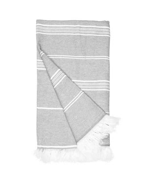 The One Towelling Hamam Gerecyclede Handdoek (Asgrijs)