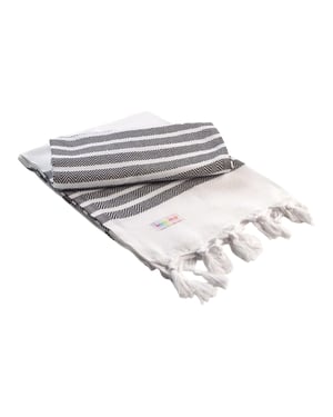 ARTG Hamamzz Dalaman Handdoek (Wit/zwart)
