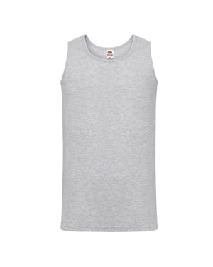 Fruit of the Loom Unisex Adult Valueweight Athletic Tank Top (Heide Grijs)