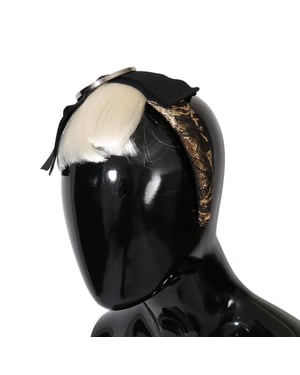Dolce & Gabbana Black Crystal White Diadeem dameshoofdband