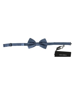 Dolce & Gabbana Blue 100% zijde verstelbare nekpapillon boog herenbindingen