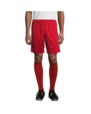 SOLS Unisex Basis San Siro 2 Shorts voor volwassenen (Rood)
