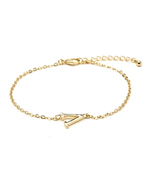 Luxenter Armband met 18-karaats geelgouden afwerking - Alphabet