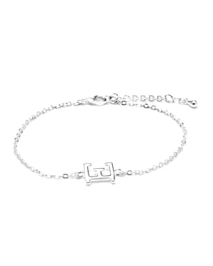 Luxenter Armband met zilveren afwerking - Alphabet