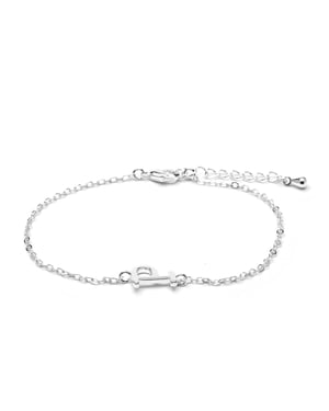Luxenter Armband met zilveren afwerking - Alphabet