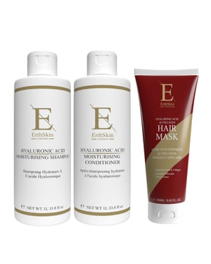 Hyaluronzuur Hydraterende Shampoo 1L + Hyaluronzuur Hydraterende Conditioner 1L + Hyaluronzuur & Collageen Haarmasker 250ml