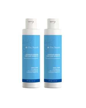 2 x GEAVANCEERDE KERATINE HAARVERZORGING SHAMPOO 100ML